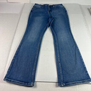 Kancan Jeans Women's 30x28* High Rise Boot Cut Blue Faded Stretch Denim Tag 29